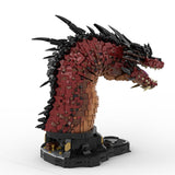 MOC - 241509 Fire Dragon Bust - inspired by Smaug Klemmbausteine - LesDiy - Klemmbausteine