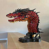  MOC - 241509 Fire Dragon Bust - inspired by Smaug Klemmbausteine - LesDiy - Klemmbausteine