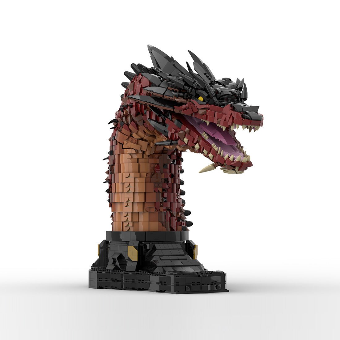  MOC - 241509 Fire Dragon Bust - inspired by Smaug Klemmbausteine - LesDiy - Klemmbausteine