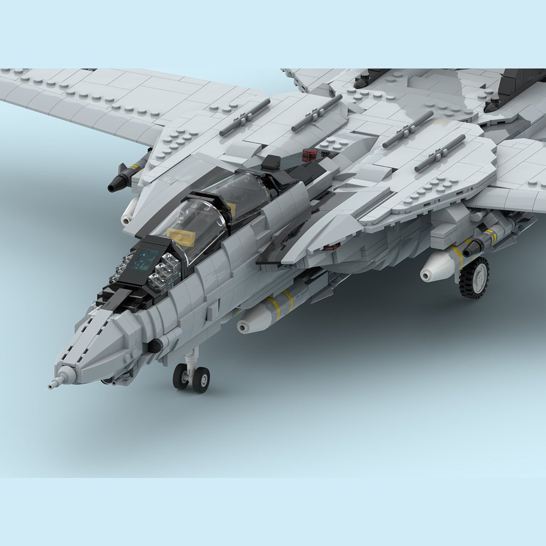 MOC - 241734 F - 14 Tomcat Klemmbausteine - LesDiy - Klemmbausteine