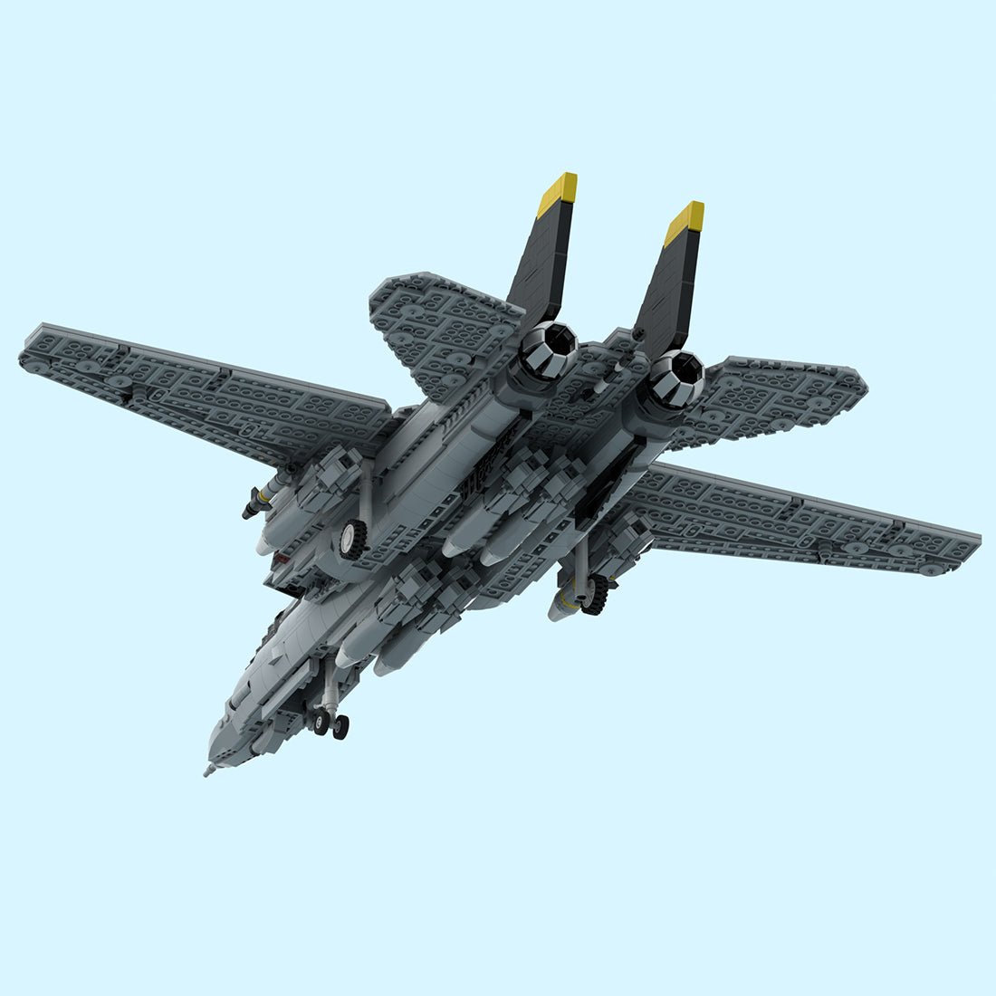 MOC - 241734 F - 14 Tomcat Klemmbausteine - LesDiy - Klemmbausteine