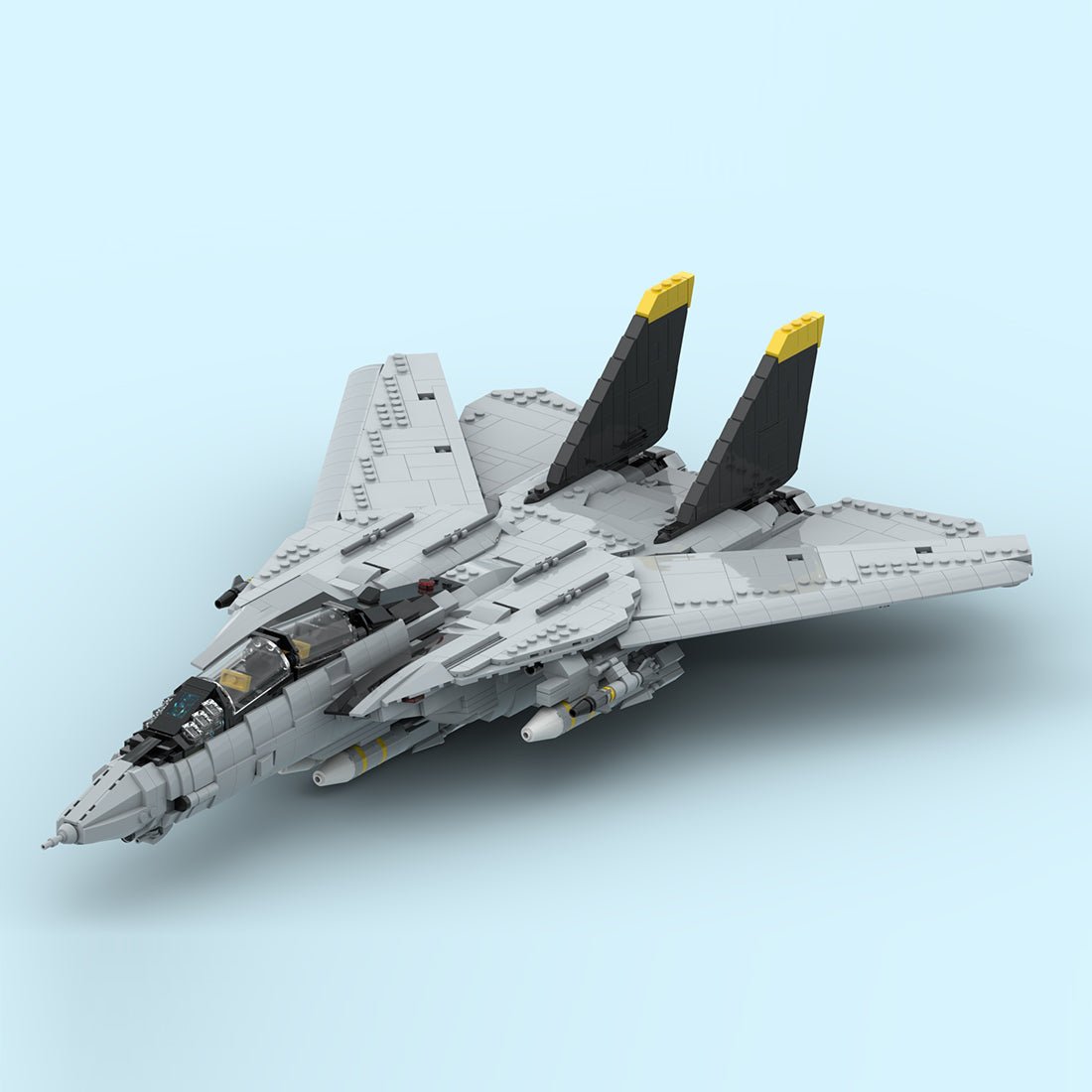 MOC - 241734 F - 14 Tomcat Klemmbausteine - LesDiy - Klemmbausteine
