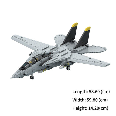 MOC - 241734 F - 14 Tomcat Klemmbausteine - LesDiy - Klemmbausteine