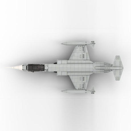 MOC - 242444 F - 104 StarFighter - 1:35 Scale Klemmbausteine - LesDiy - Klemmbausteine