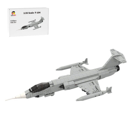MOC - 242444 F - 104 StarFighter - 1:35 Scale Klemmbausteine - LesDiy - Klemmbausteine