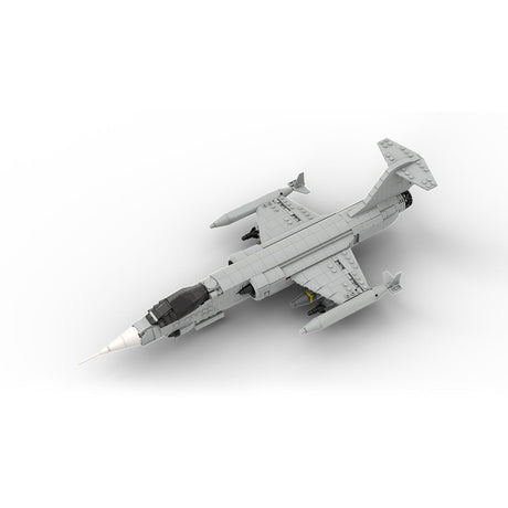 MOC - 242444 F - 104 StarFighter - 1:35 Scale Klemmbausteine - LesDiy - Klemmbausteine