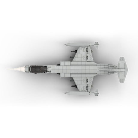 MOC - 242444 F - 104 StarFighter - 1:35 Scale Klemmbausteine - LesDiy - Klemmbausteine