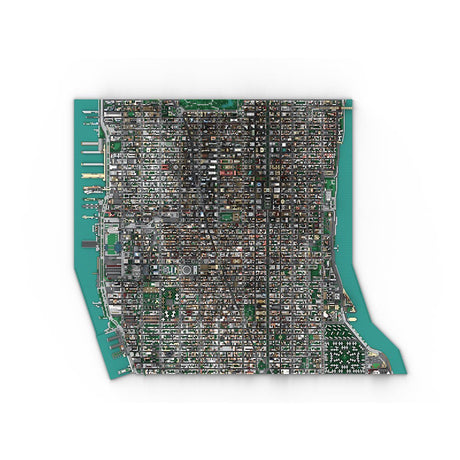 MOC - 243095 1/2000 Scale Midtown Manhattan - New York City Klemmbausteine - LesDiy - Klemmbausteine