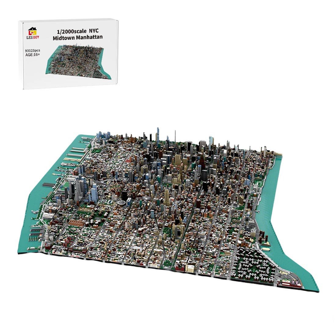 MOC - 243095 1/2000 Scale Midtown Manhattan - New York City Klemmbausteine - LesDiy - Klemmbausteine