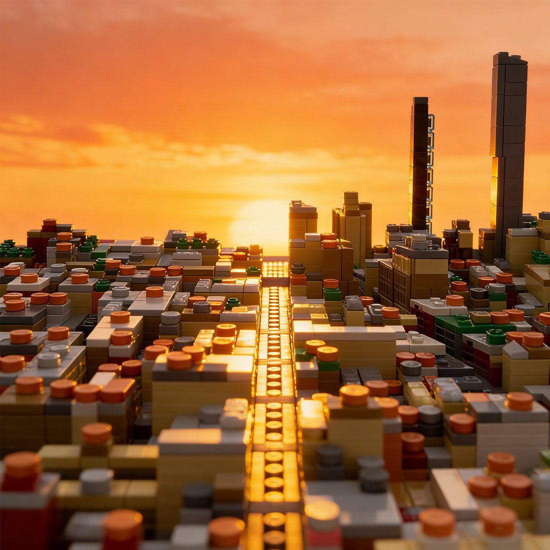 MOC - 243095 1/2000Scale NYC - Midtown Manhattan Flatiron District Klemmbausteine - LesDiy - Klemmbausteine