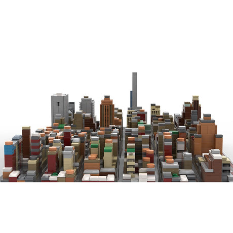 MOC - 243095 1/2000Scale NYC - Midtown Manhattan Garment District Klemmbausteine - LesDiy - Klemmbausteine