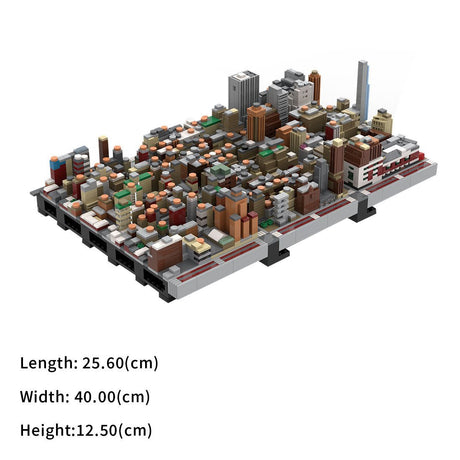MOC - 243095 1/2000Scale NYC - Midtown Manhattan Garment District Klemmbausteine - LesDiy - Klemmbausteine