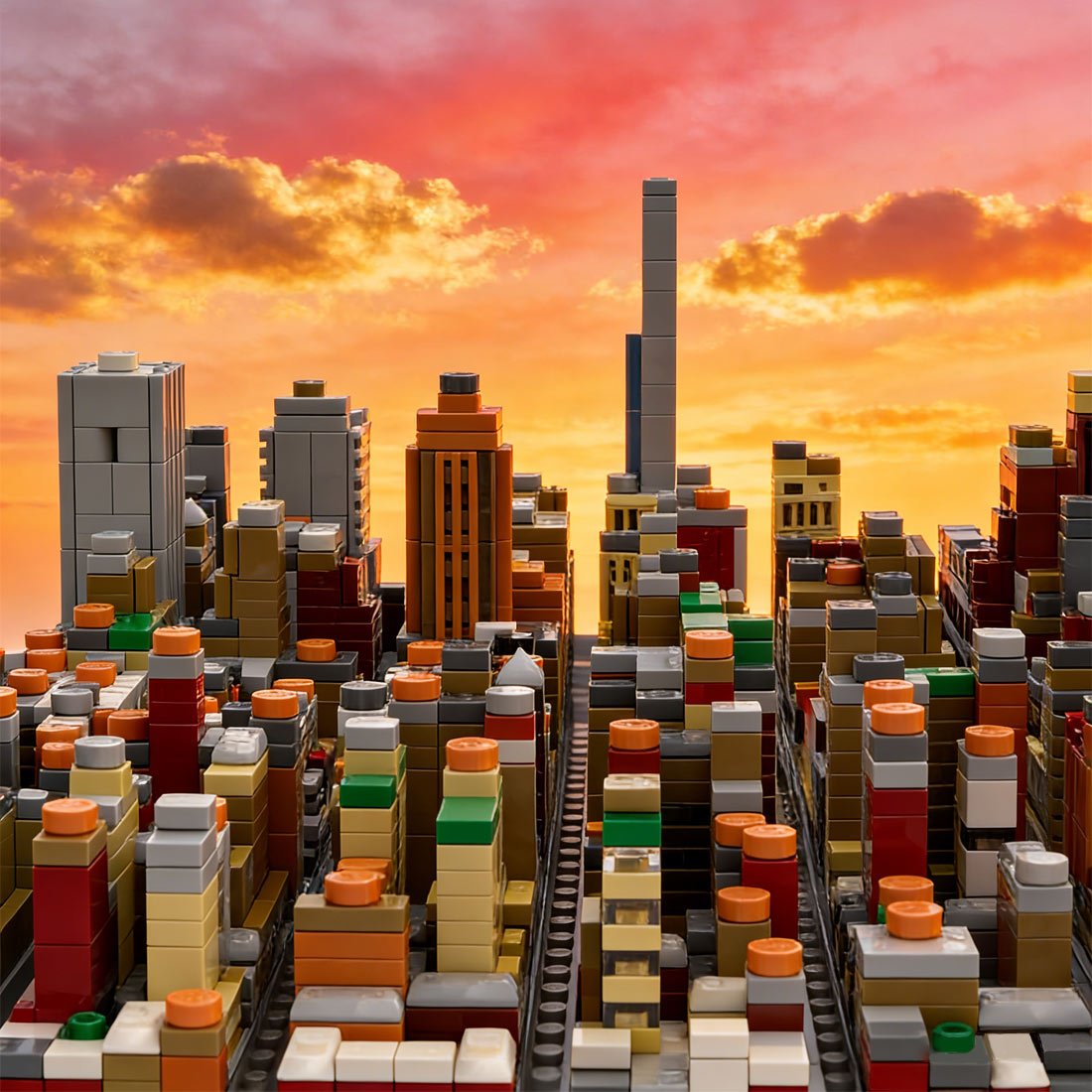 MOC - 243095 1/2000Scale NYC - Midtown Manhattan Garment District Klemmbausteine - LesDiy - Klemmbausteine