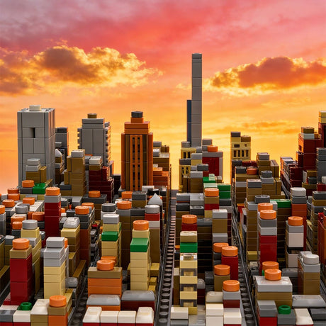 MOC - 243095 1/2000Scale NYC - Midtown Manhattan Garment District Klemmbausteine - LesDiy - Klemmbausteine