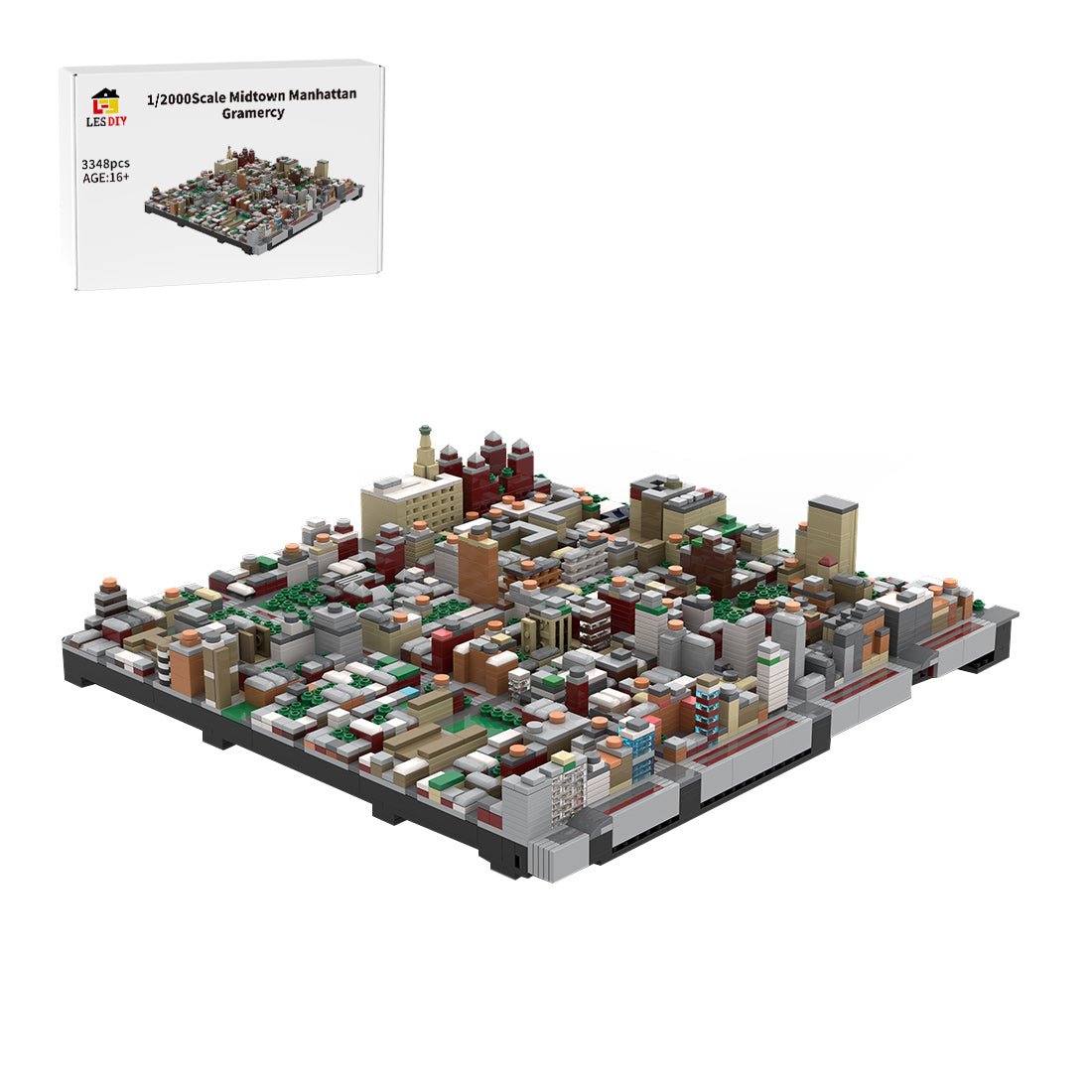 MOC - 243095 1/2000Scale NYC - Midtown Manhattan Gramercy Klemmbausteine - LesDiy - Klemmbausteine