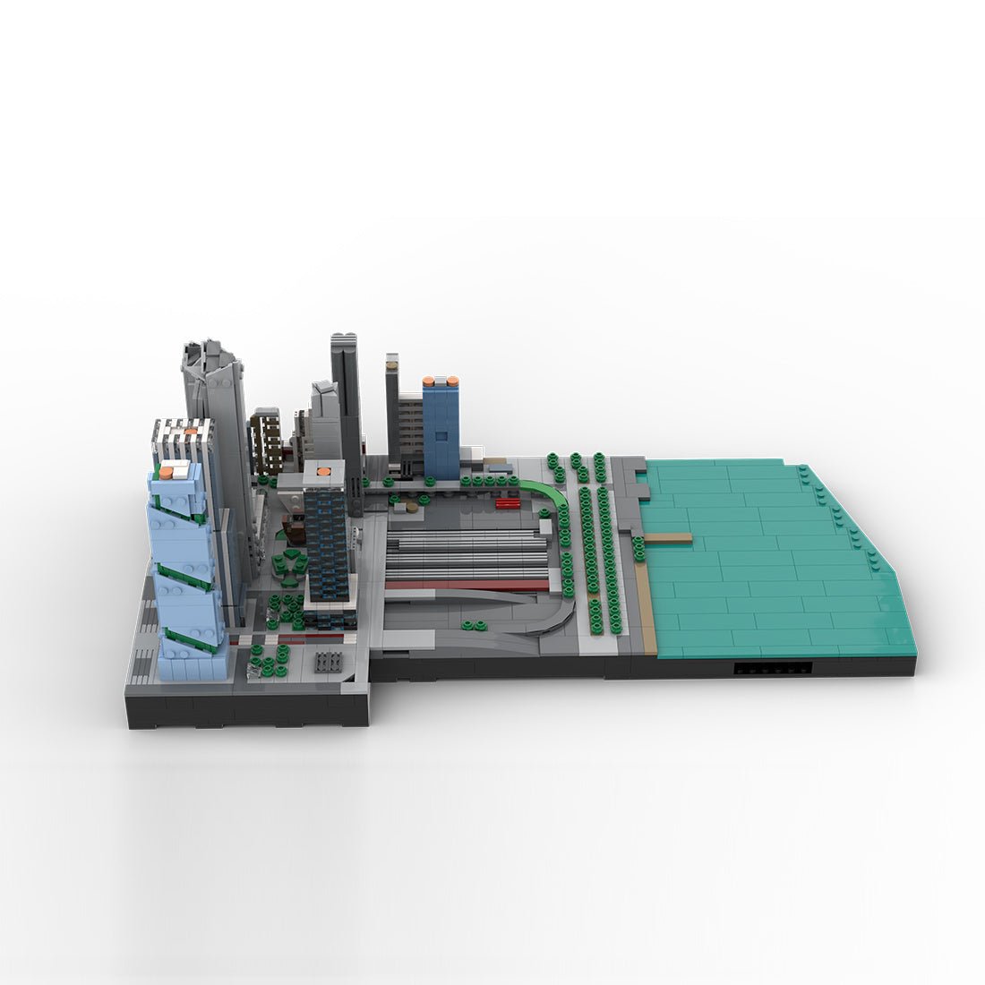 MOC - 243095 1/2000Scale NYC - Midtown Manhattan Hudson Yards Klemmbausteine - LesDiy - Klemmbausteine