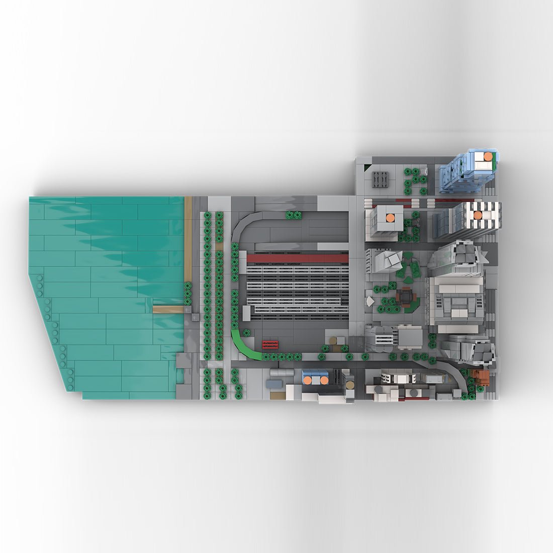 MOC - 243095 1/2000Scale NYC - Midtown Manhattan Hudson Yards Klemmbausteine - LesDiy - Klemmbausteine