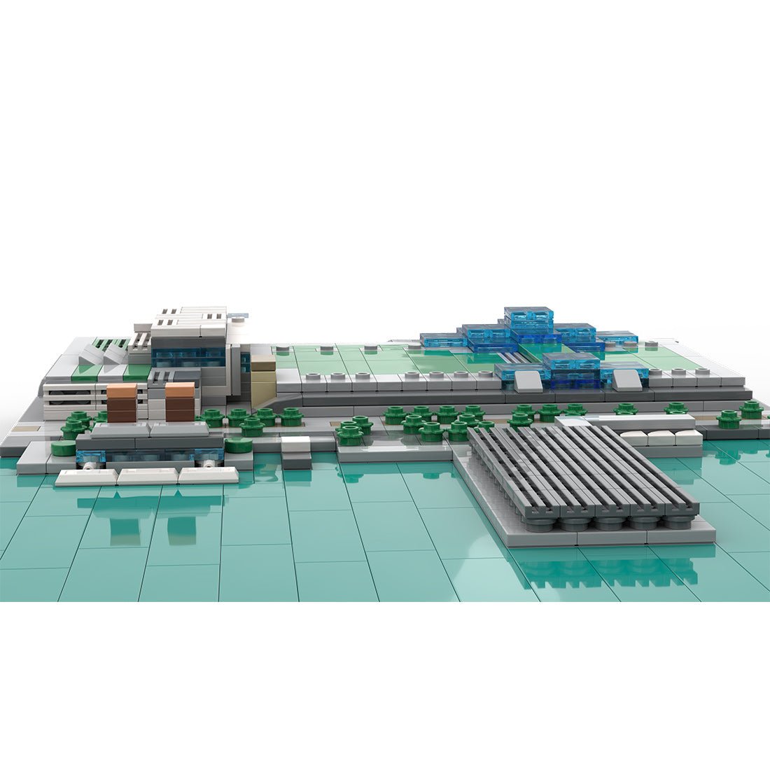 MOC - 243095 1/2000Scale NYC - Midtown Manhattan Javits Center Klemmbausteine - LesDiy - Klemmbausteine