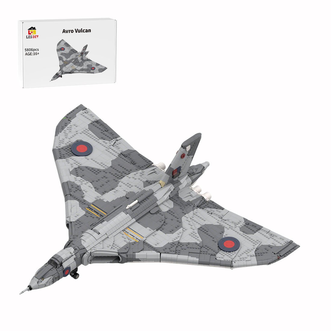 MOC - 244945 Avro Vulcan Klemmbausteine - LesDiy - Klemmbausteine