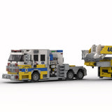 MOC - 245254 - 2017 Rosenbauer Commander Tiller Ladder Firetruck Klemmbausteine - LesDiy - Klemmbausteine