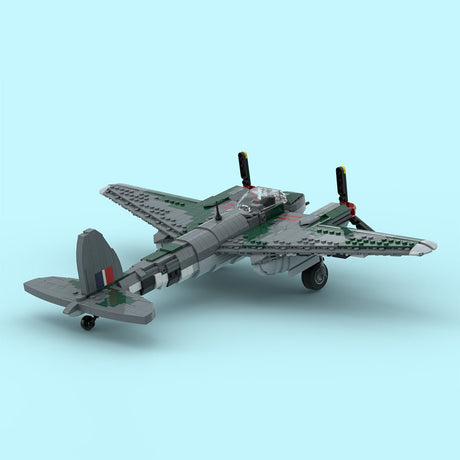 MOC-245547 De Havilland Mosquito Klemmbausteine-LesDiy-Klemmbausteine