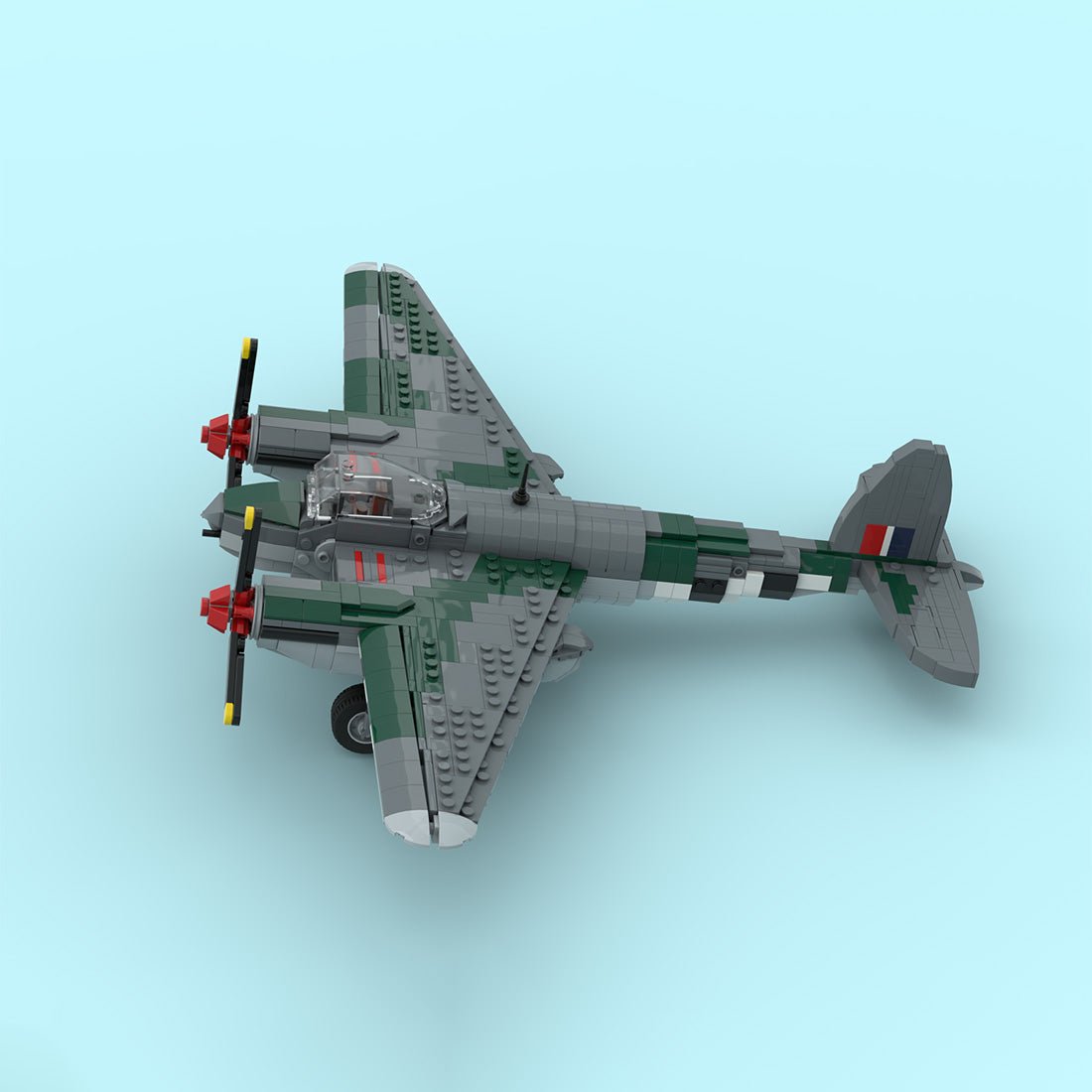 MOC-245547 De Havilland Mosquito Klemmbausteine-LesDiy-Klemmbausteine