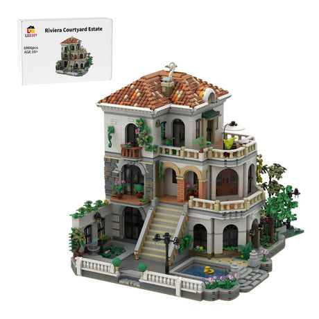 MOC - 245814 Riviera Courtyard Manor Klemmbausteine - LesDiy - Klemmbausteine