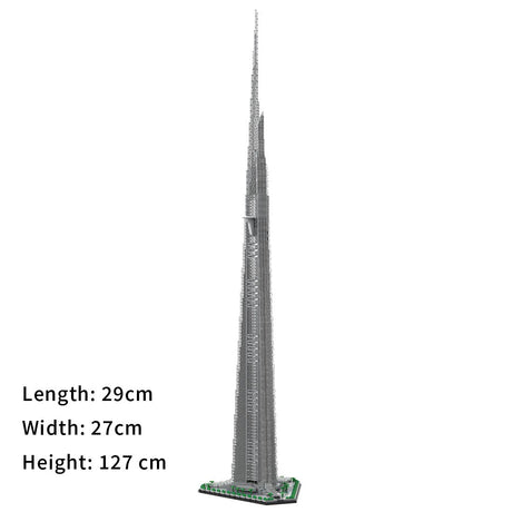 MOC - 246046 Jeddah Tower 1:800 Scale Klemmbausteine - LesDiy - Klemmbausteine