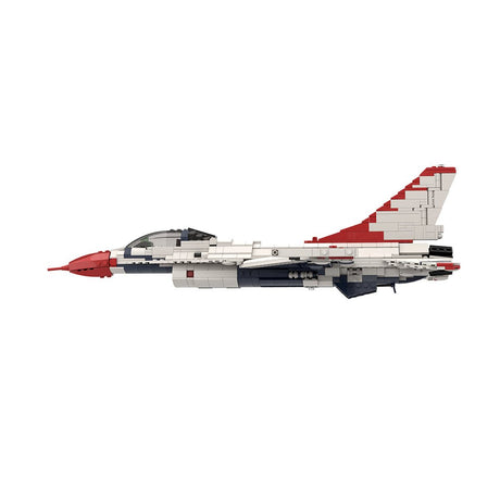 MOC - 249322 THUNDERBIRDS F - 16 Fighting Falcon | 1:35 Scale (v2) Klemmbausteine - LesDiy - Klemmbausteine