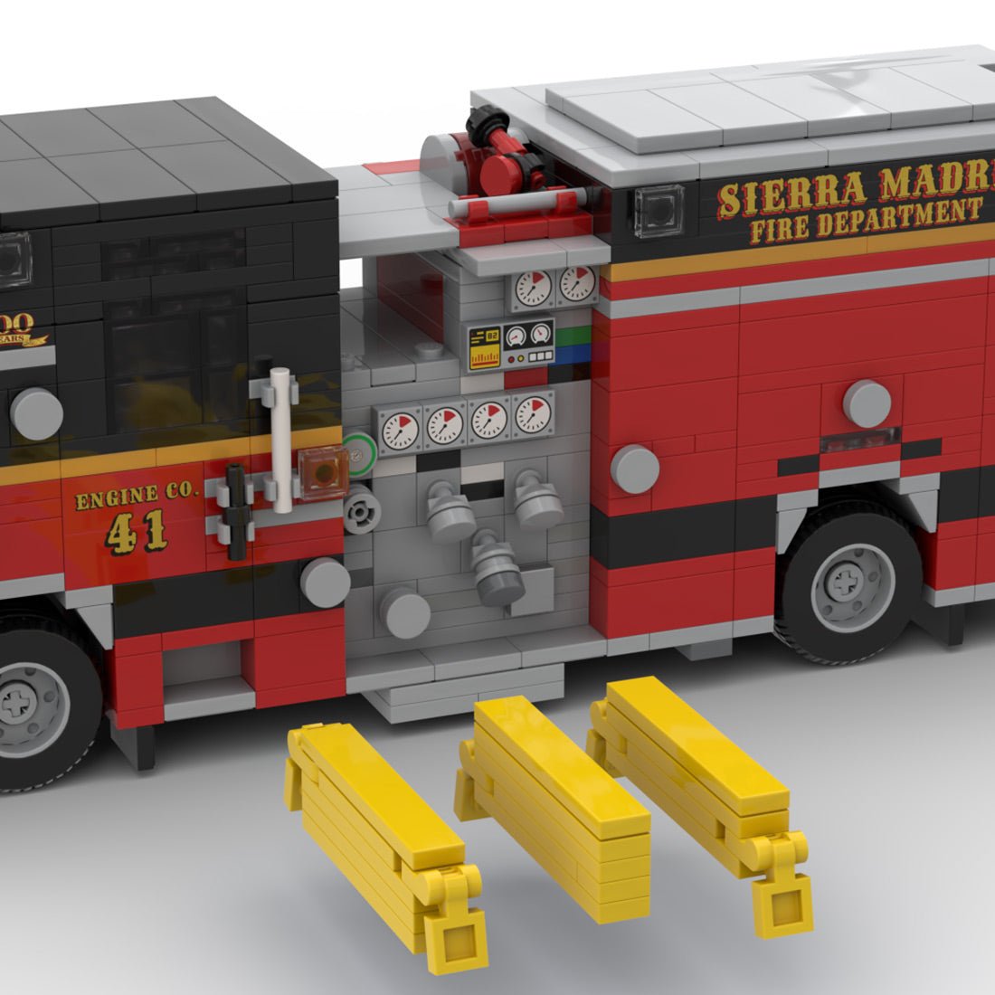 MOC-249670 2021 Pierce Arrow XT Fire Engine Sierra Madre Klemmbausteine-LesDiy-Klemmbausteine