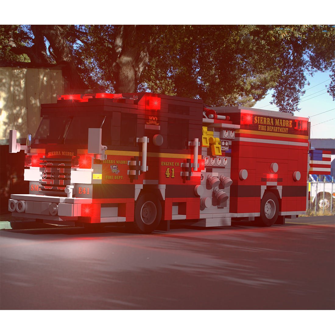 MOC-249670 2021 Pierce Arrow XT Fire Engine Sierra Madre Klemmbausteine-LesDiy-Klemmbausteine