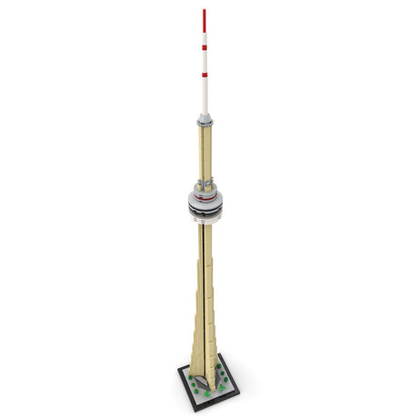 MOC - 250102 CN Tower 1:800 Scale Klemmbausteine - LesDiy - Klemmbausteine