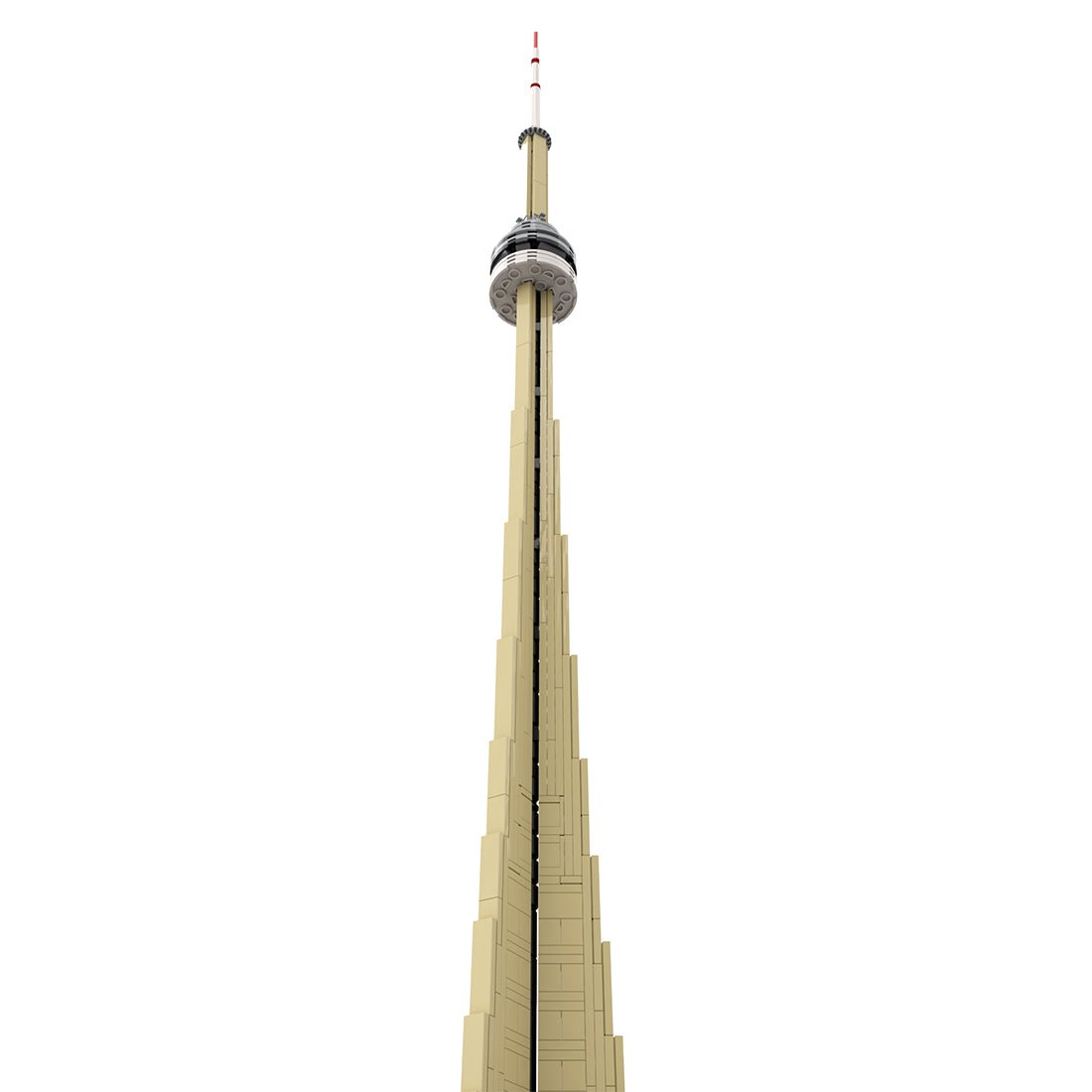 MOC - 250102 CN Tower 1:800 Scale Klemmbausteine - LesDiy - Klemmbausteine