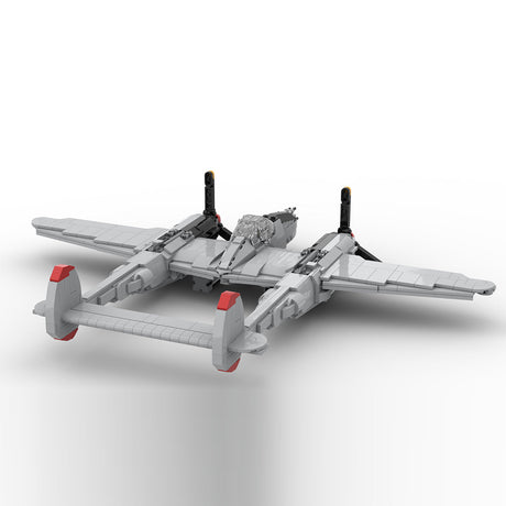 MOC - 251662 P - 38L Lightning 1:35 scale model Klemmbausteine - LesDiy - Klemmbausteine