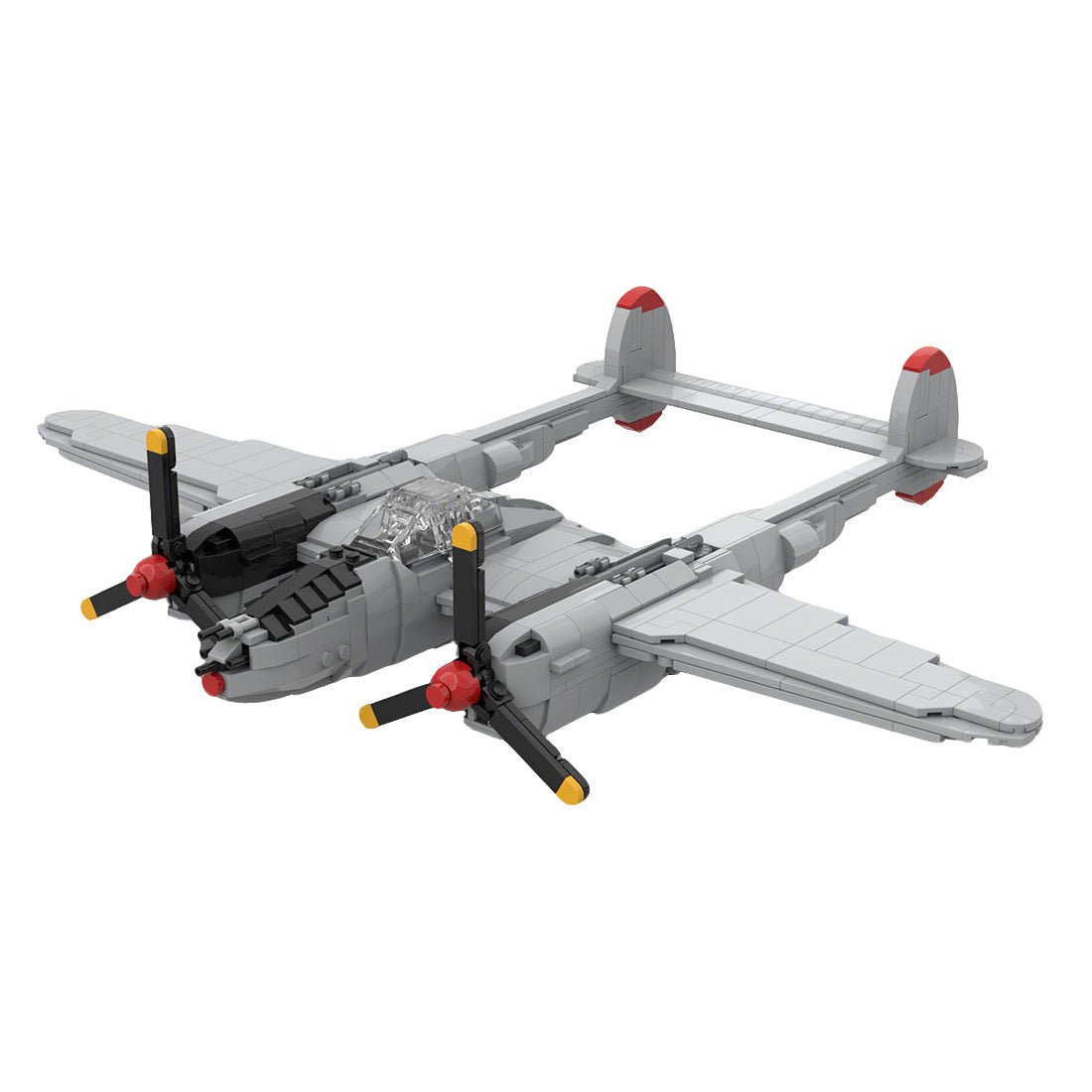 MOC - 251662 P - 38L Lightning 1:35 scale model Klemmbausteine - LesDiy - Klemmbausteine