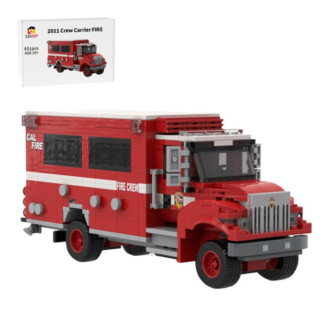 MOC - 252487 - 2021 BME Intl. Crew Carrier CAL FIRE Klemmbausteine - LesDiy - Klemmbausteine