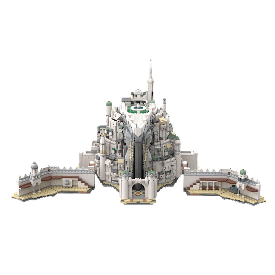 MOC - 253141 Smaller White City of Gondor from LOTR Klemmbausteine - LesDiy - Klemmbausteine