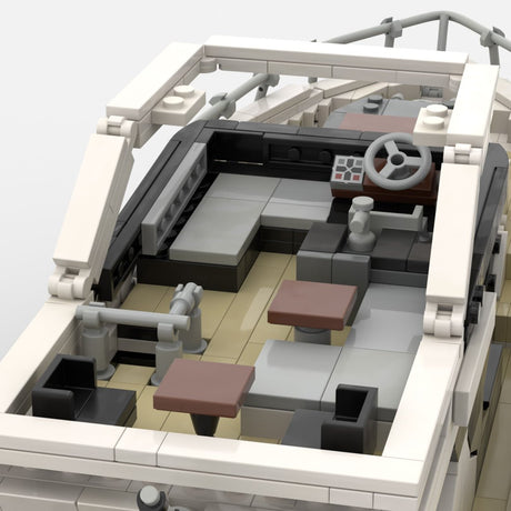 MOC-256391 Luxury Flybridge Yacht Klemmbausteine-LesDiy-Klemmbausteine