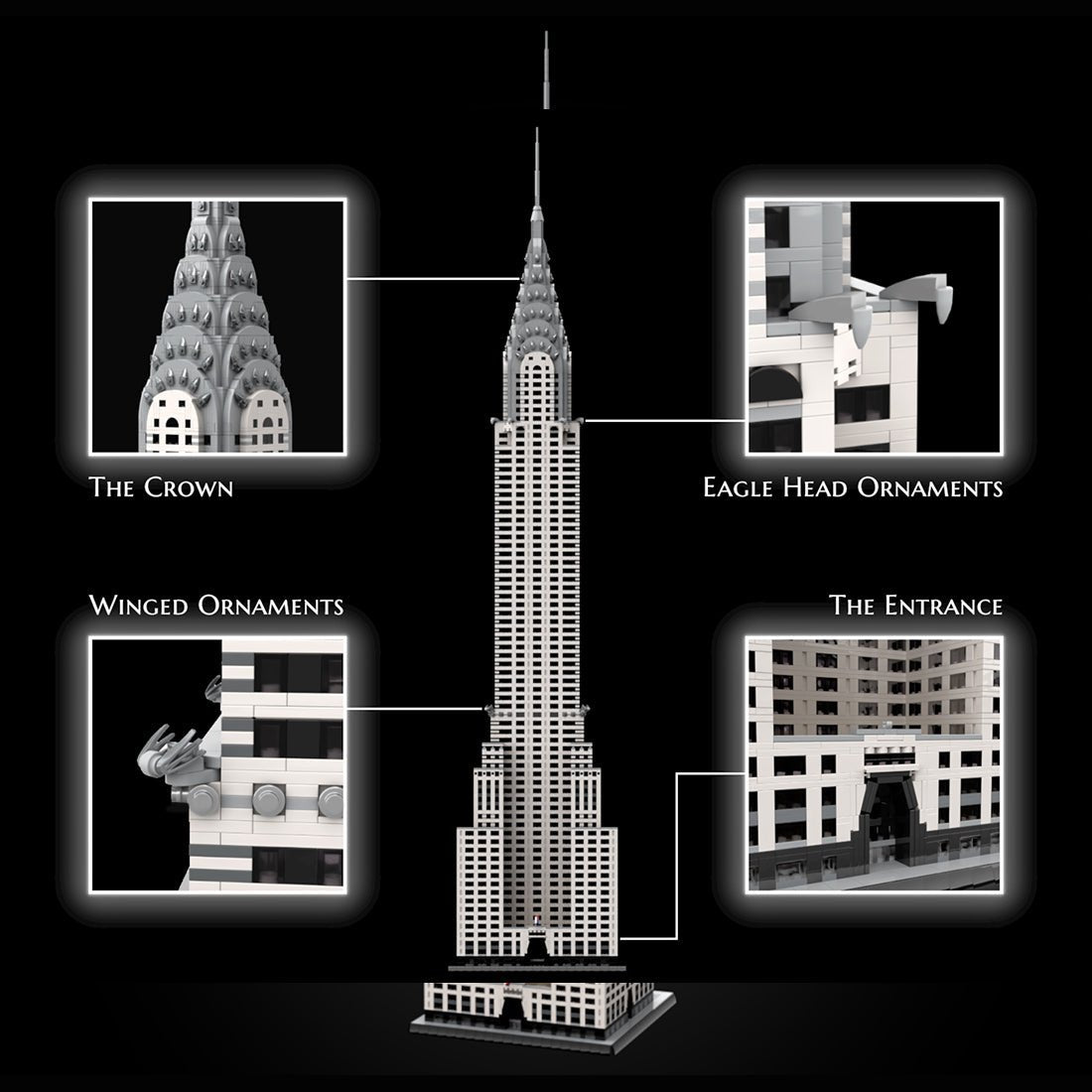 MOC - 256614 - Chrysler Building - 1/200 scale Klemmbausteine - LesDiy - Klemmbausteine