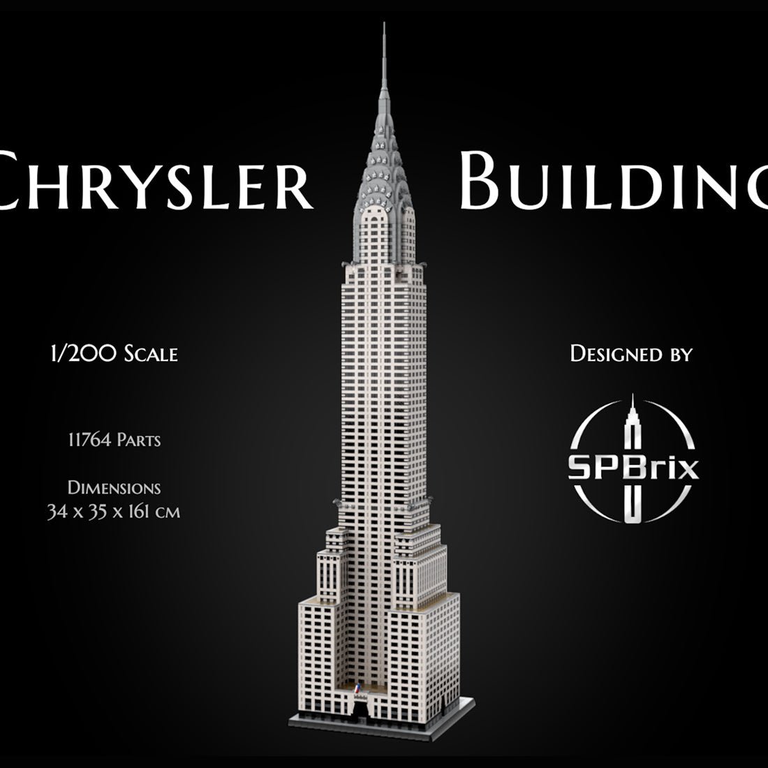 MOC - 256614 - Chrysler Building - 1/200 scale Klemmbausteine - LesDiy - Klemmbausteine