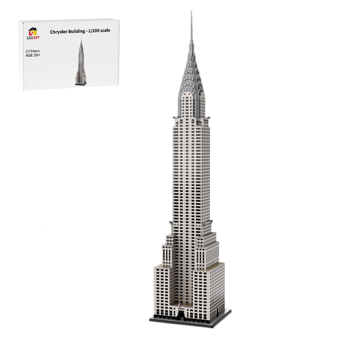 MOC - 256614 - Chrysler Building - 1/200 scale Klemmbausteine - LesDiy - Klemmbausteine