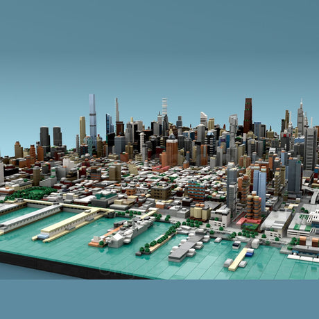 MOC - 257585 - 1/2000 Scale Manhattan - New York City Klemmbausteine - LesDiy - Klemmbausteine