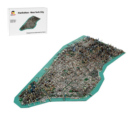 MOC - 257585 - 1/2000 Scale Manhattan - New York City Klemmbausteine - LesDiy - Klemmbausteine