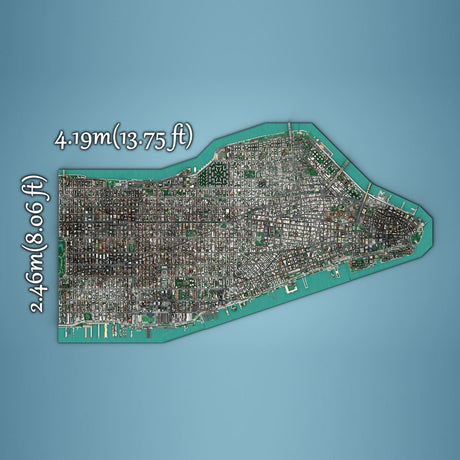 MOC - 257585 - 1/2000 Scale Manhattan - New York City Klemmbausteine - LesDiy - Klemmbausteine