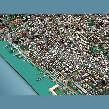 MOC - 257585 - 1/2000 Scale Manhattan - New York City Klemmbausteine - LesDiy - Klemmbausteine