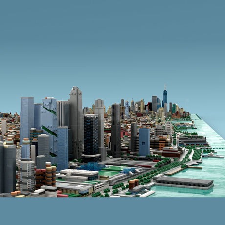 MOC - 257585 - 1/2000 Scale Manhattan - New York City Klemmbausteine - LesDiy - Klemmbausteine