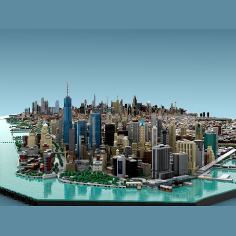 MOC - 257585 - 1/2000 Scale Manhattan - New York City Klemmbausteine - LesDiy - Klemmbausteine