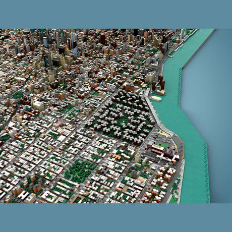 MOC - 257585 - 1/2000 Scale Manhattan - New York City Klemmbausteine - LesDiy - Klemmbausteine