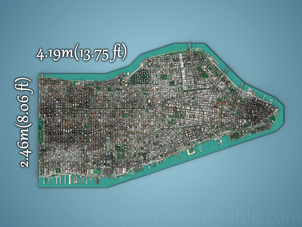 MOC - 257585 - Manhattan - New York City Klemmbausteine - LesDiy - Klemmbausteine