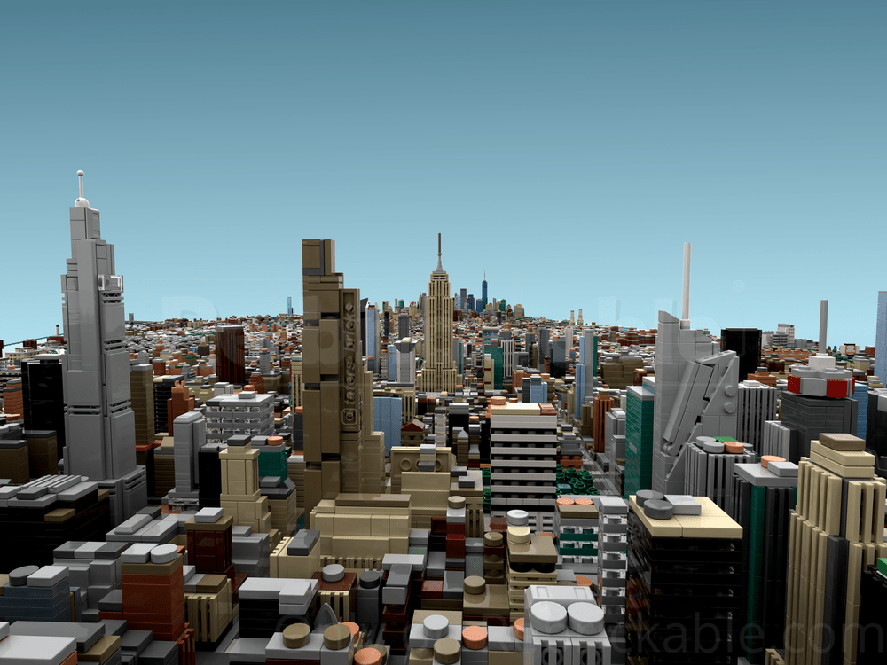 MOC - 257585 - Manhattan - New York City Klemmbausteine - LesDiy - Klemmbausteine